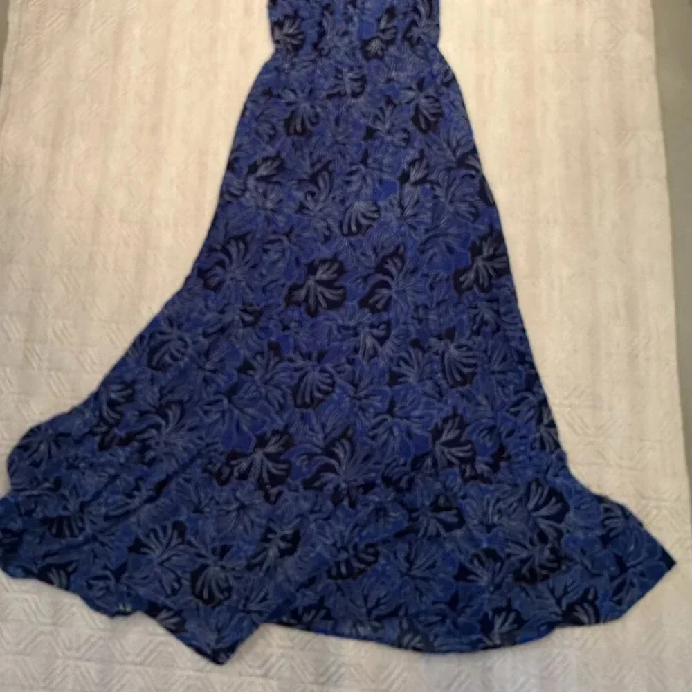 NEW Blue Floral Maxi Dress, Michael Kors,  US S - Picture 5 of 7